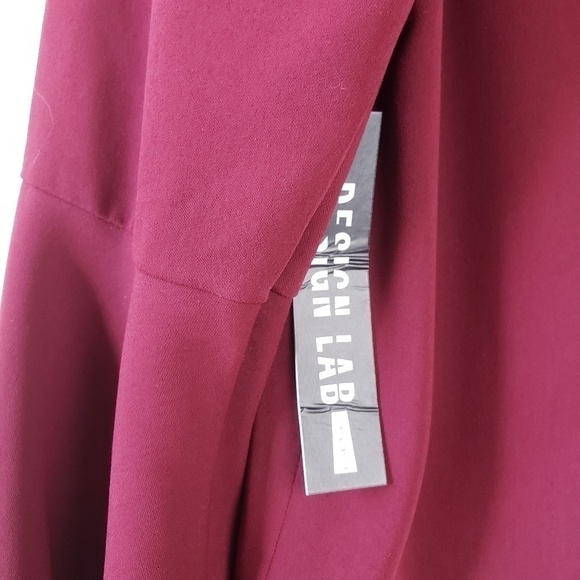 NEW! DESIGN LAB Founce Sleeve & Lace Up Blouse Small. - Picture 6 of 8